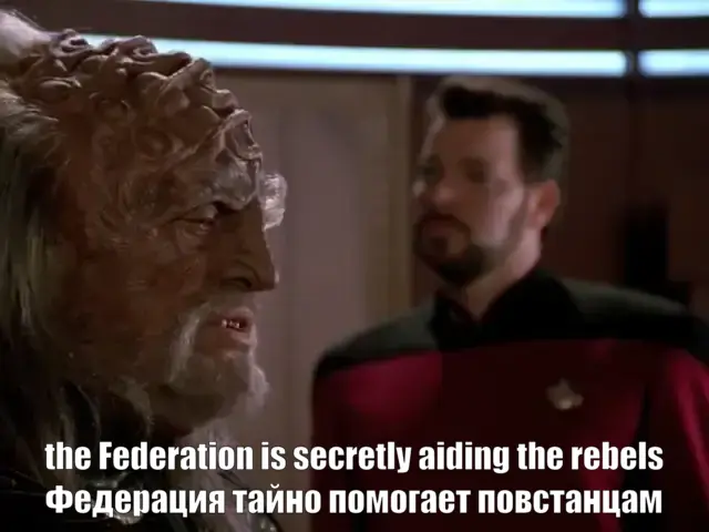 the Federation is secretly aiding the rebels