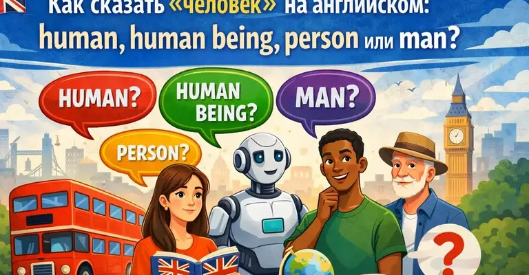 "Человек" на английском