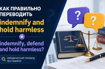 Перевод indemnify and hold harmless